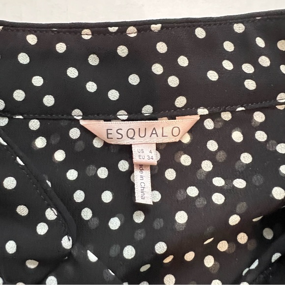 Esqualo polka dots with tie and pearls on sleeves - Picture 6 of 6